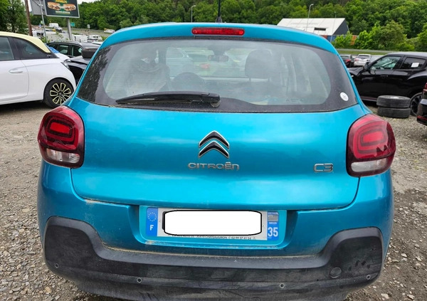 Citroen C3 cena 20900 przebieg: 33000, rok produkcji 2021 z Reszel małe 154